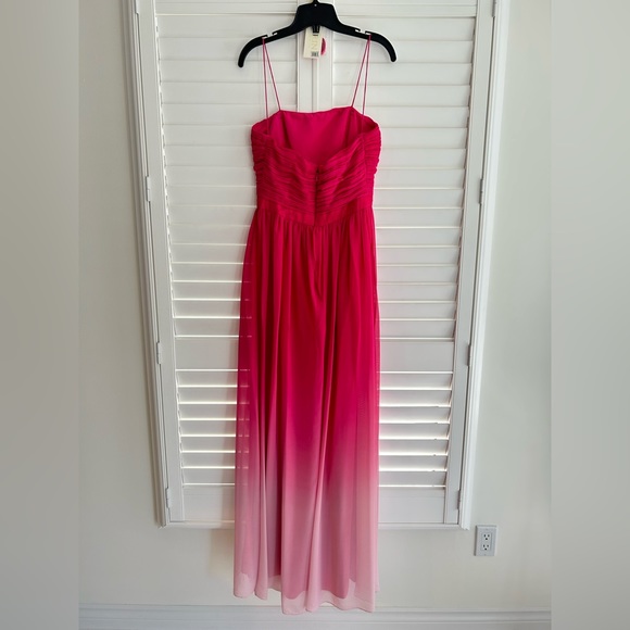 Nordstrom Erin Fetherston Fuchsia Pink Ombré Maxi Dress - US Size 8 worn once - Picture 12 of 12